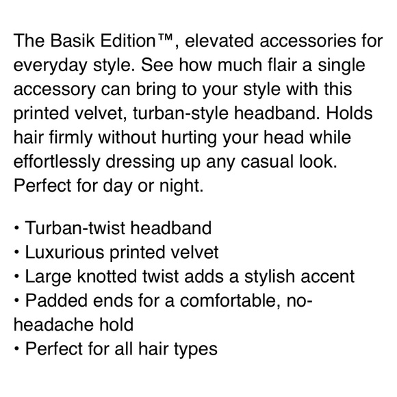 3/$15 NEW SCUNCI BASIK EDITION Wide Knotted Headband Black Women’s - Picture 6 of 15